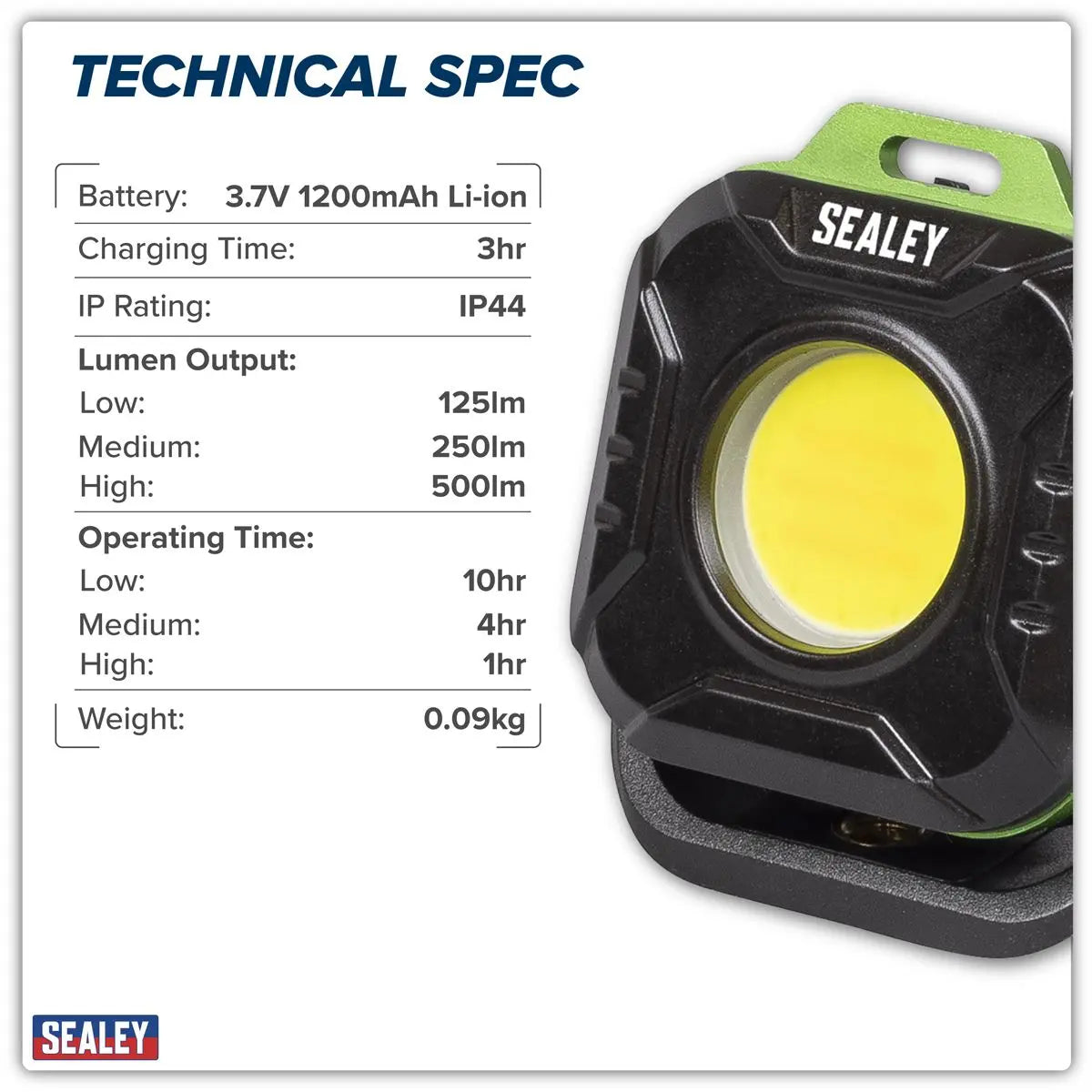 Sealey Pocket Floodlight 5W COB LED  White Rose Tools