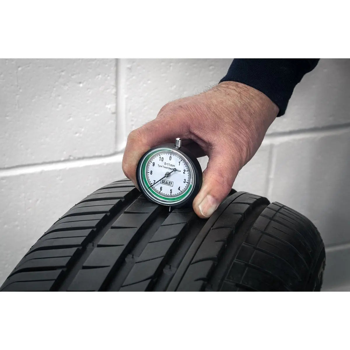 Sealey Pocket Type Tyre Tread Depth Dial Gauge  White Rose Tools