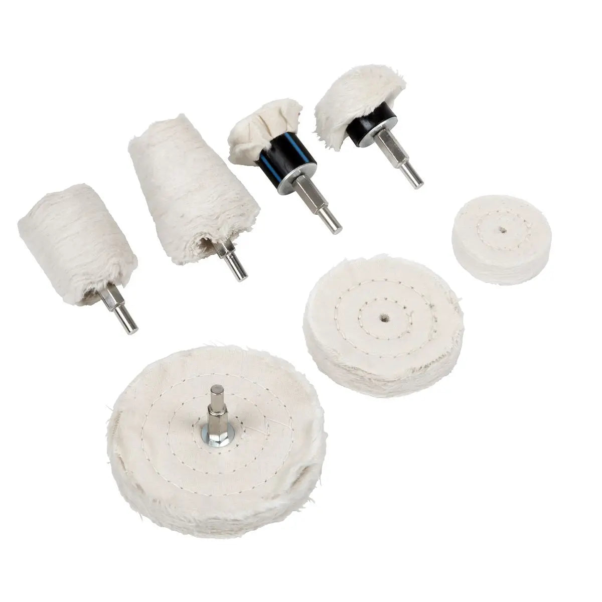 Sealey Polishing Wheel Set 8pc  White Rose Tools
