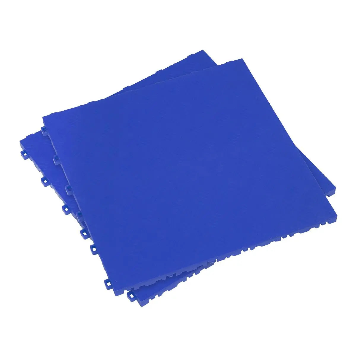 Sealey Polypropylene Floor Tile 400 x 400mm - Blue Treadplate - Pack of 9 