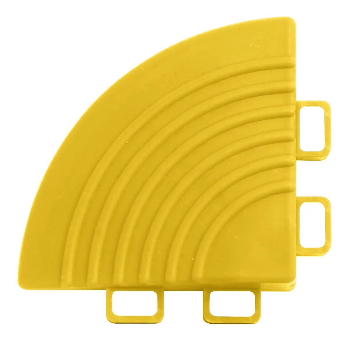 Sealey Polypropylene Floor Tile Corner 60 x 60mm Yellow - Pack of 4 