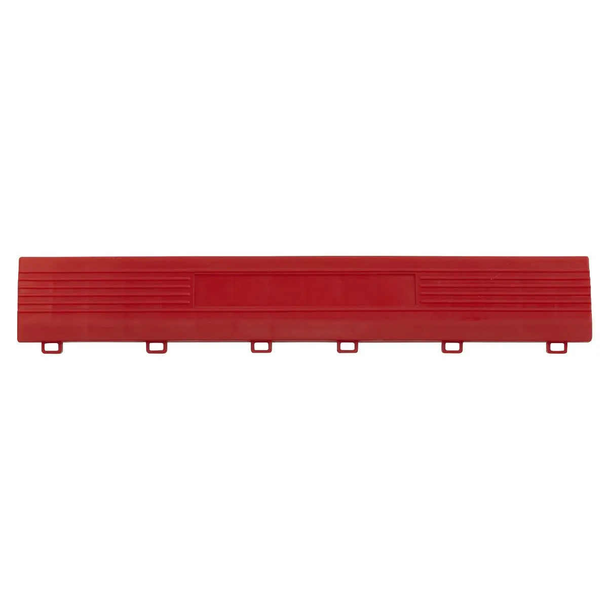 Sealey Polypropylene Floor Tile Edge 400 x 60mm Red Female - Pack of 6 