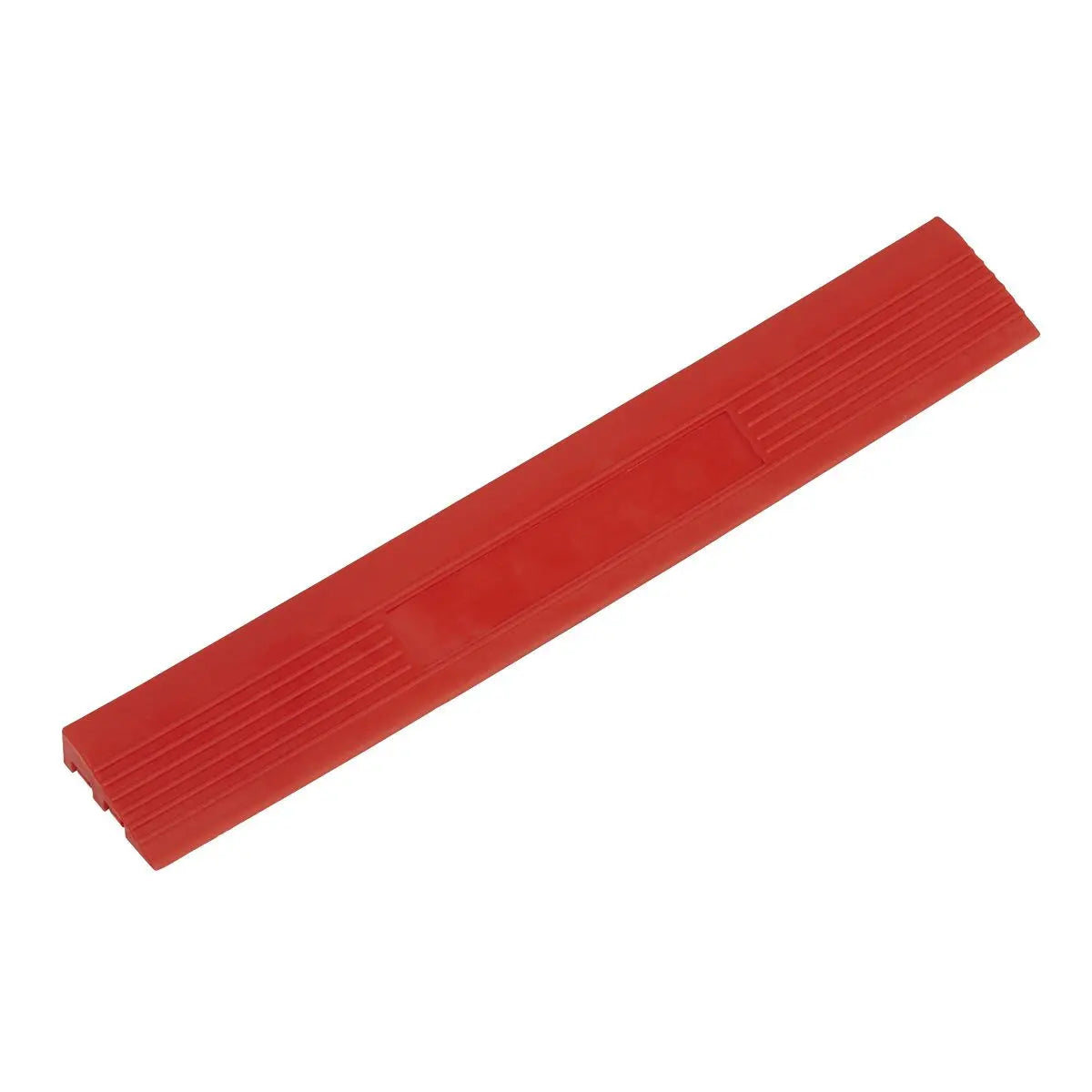 Sealey Polypropylene Floor Tile Edge 400 x 60mm Red Male - Pack of 6 