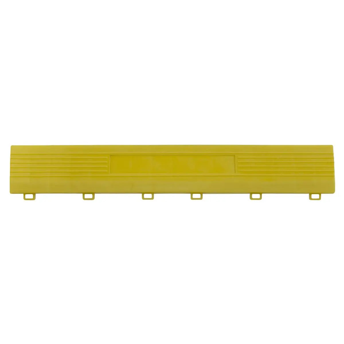 Sealey Polypropylene Floor Tile Edge 400 x 60mm Yellow Female - Pack of 6 