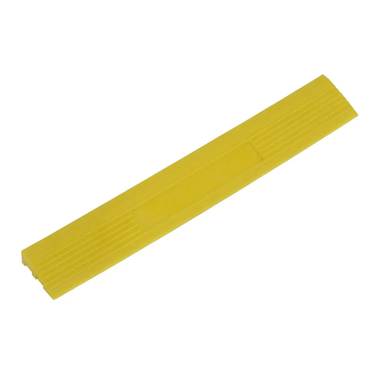 Sealey Polypropylene Floor Tile Edge 400 x 60mm Yellow Male - Pack of 6 