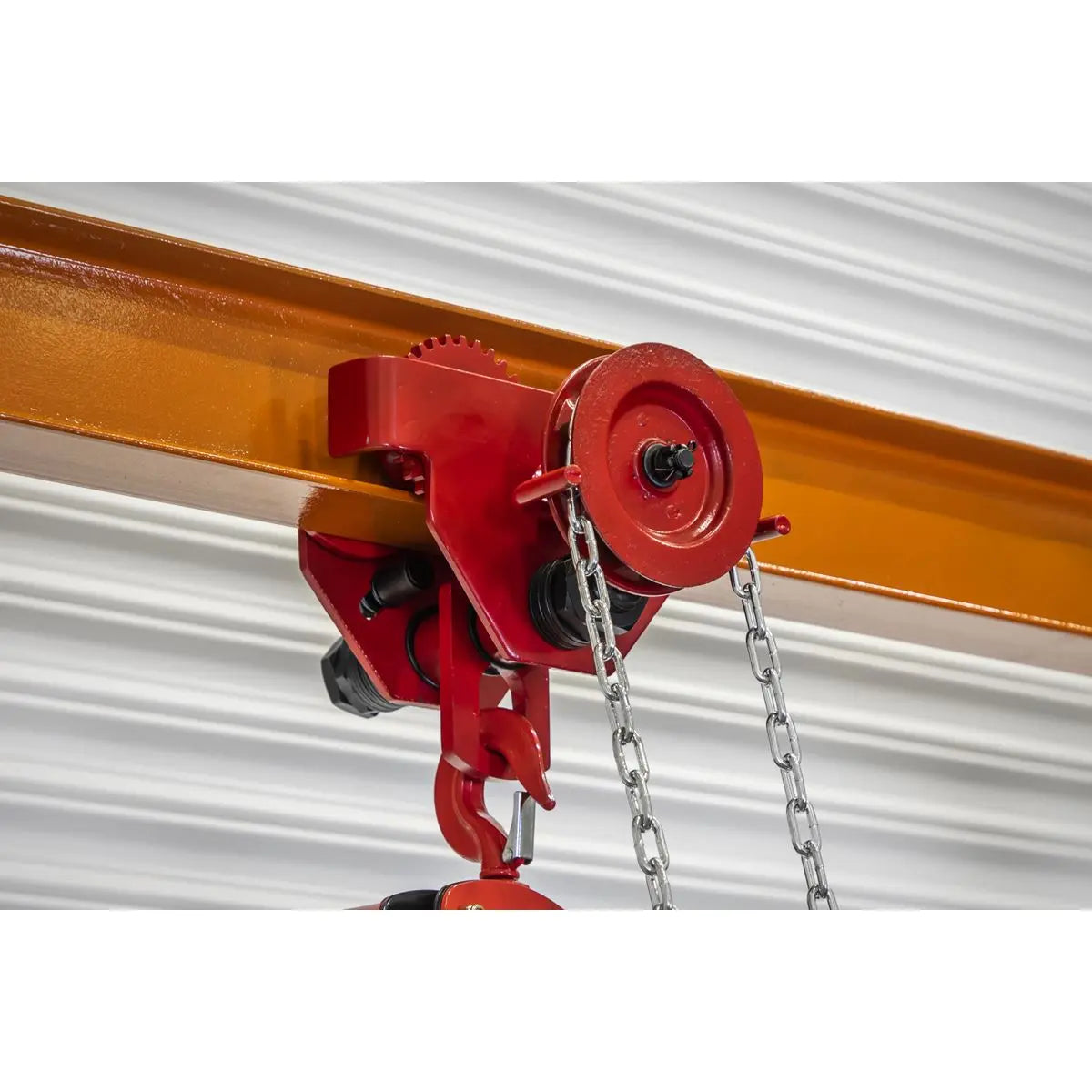 Sealey Portable Adjustable Gantry Crane with Geared Trolley Combo 1 Tonne  White Rose Tools