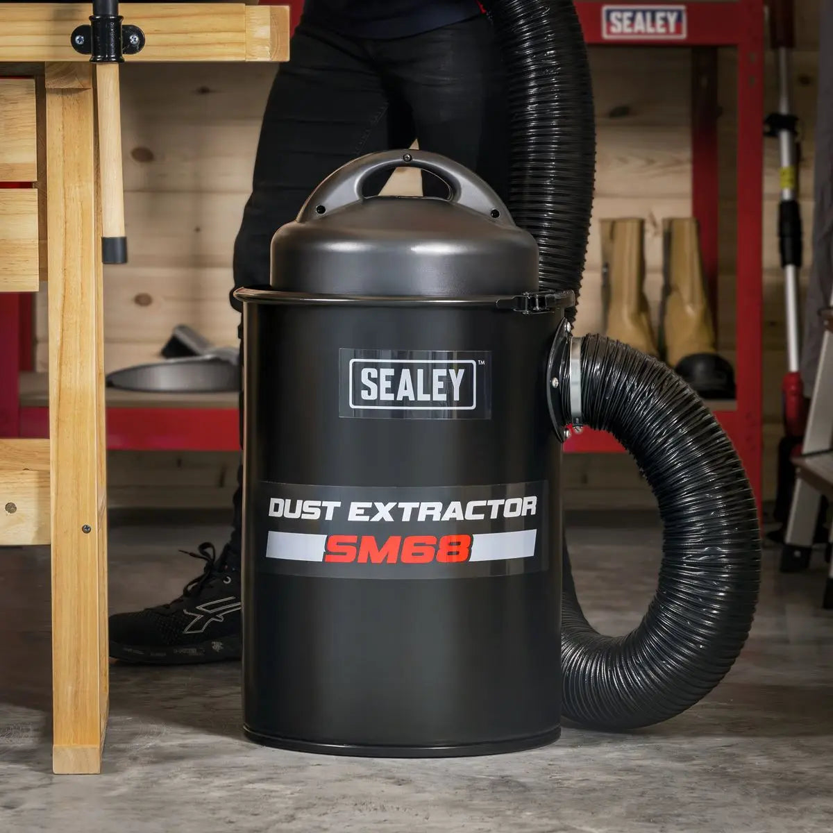 Sealey Portable Dust Extractor 50L 1200W  White Rose Tools