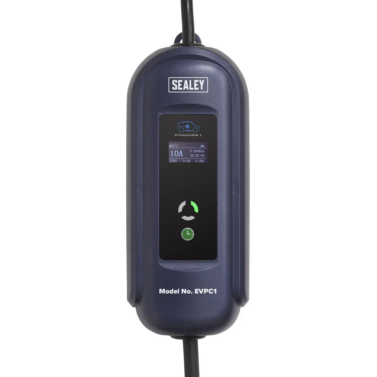 Sealey Portable EV Charger Type 1 to UK 10A (2.3KW) 5m Cable 