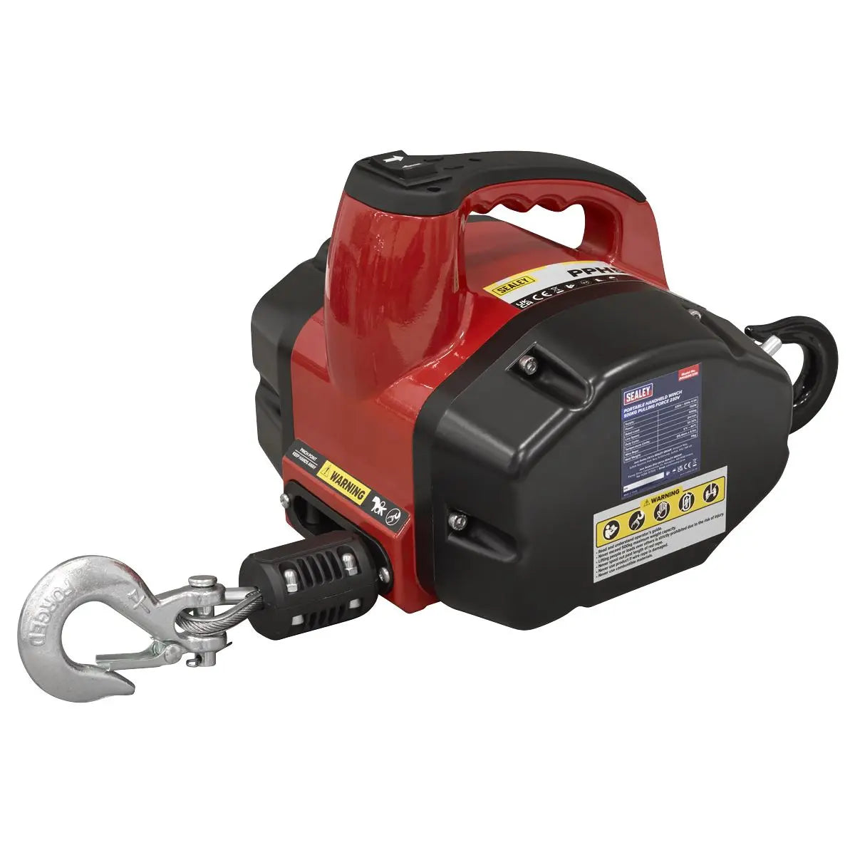 Sealey Portable Handheld Winch | 500kg Pulling Force | 230V