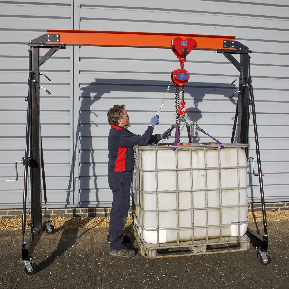 Sealey Portable Lifting Adjustable Gantry Crane 2 Tonne 