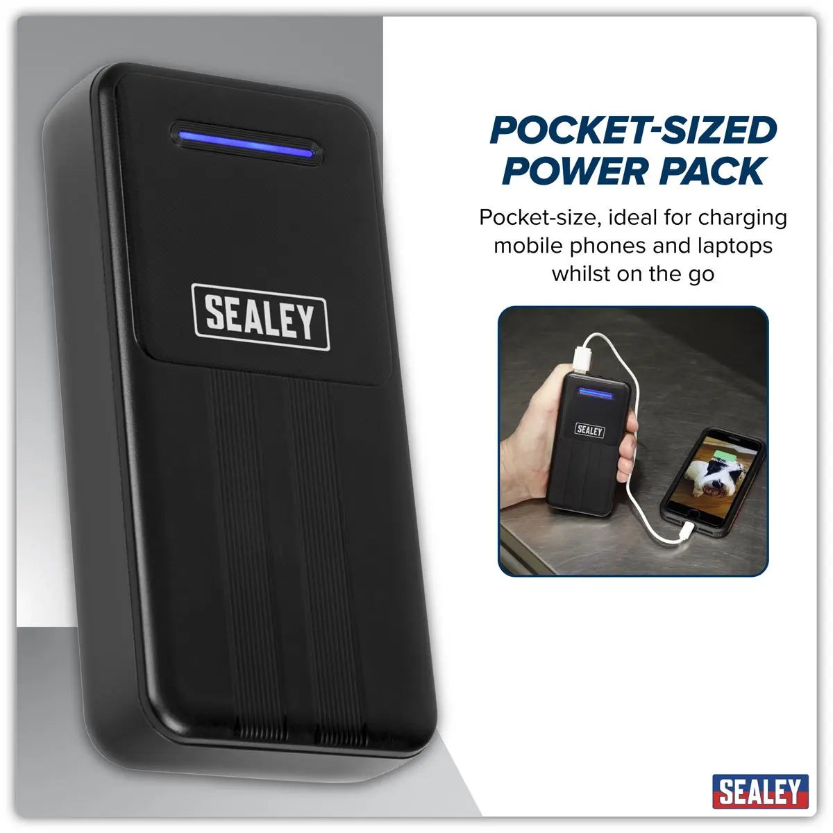 Sealey Portable Power Bank 10W 20000mAh  White Rose Tools