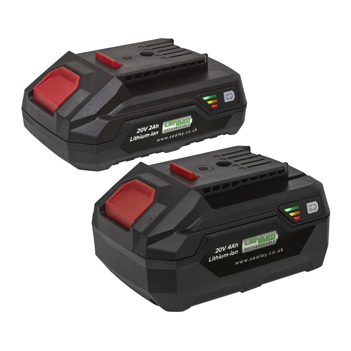 Sealey Power Tool Battery Pack 20V 2Ah & 4Ah Kit for SV20 Series 