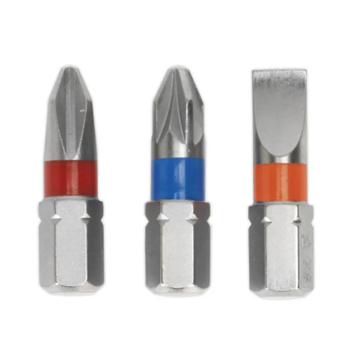 Sealey Power Tool Screwdriver Bit Set 15 Piece Colour Coded S2 Steel  White Rose Tools