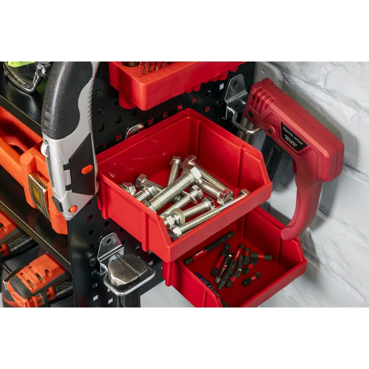 Sealey Power Tool Storage Rack with Shelves  White Rose Tools