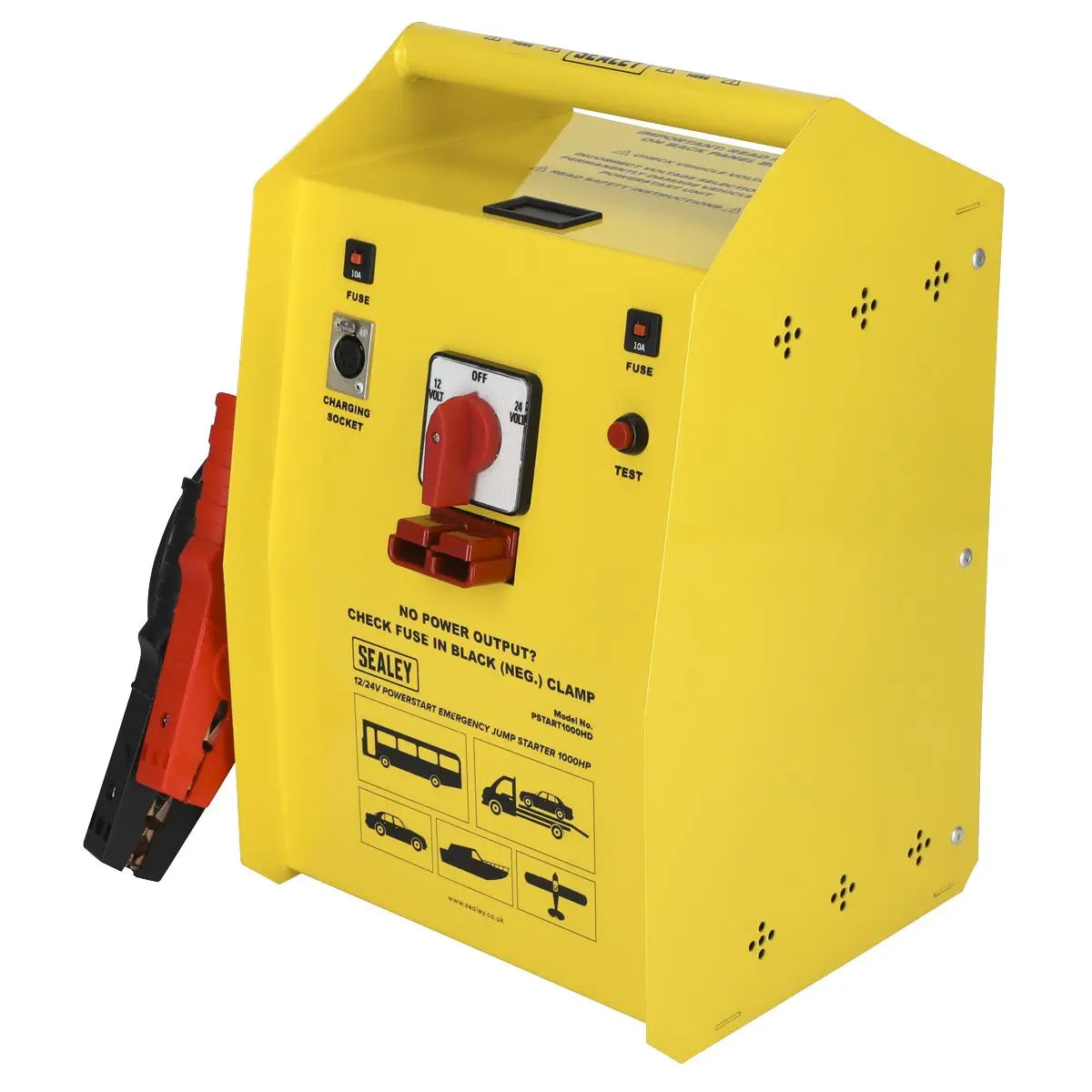 Sealey PowerStart Emergency Heavy-Duty Jump Starter 1000hp Start 12/24V 