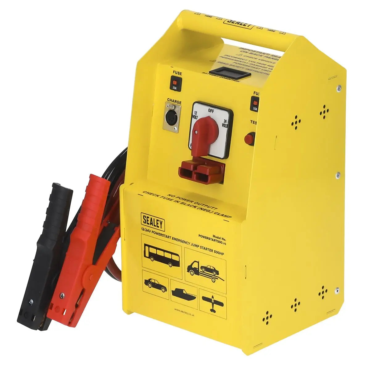 Sealey PowerStart Emergency Jump Starter 500hp Start 12/24V 