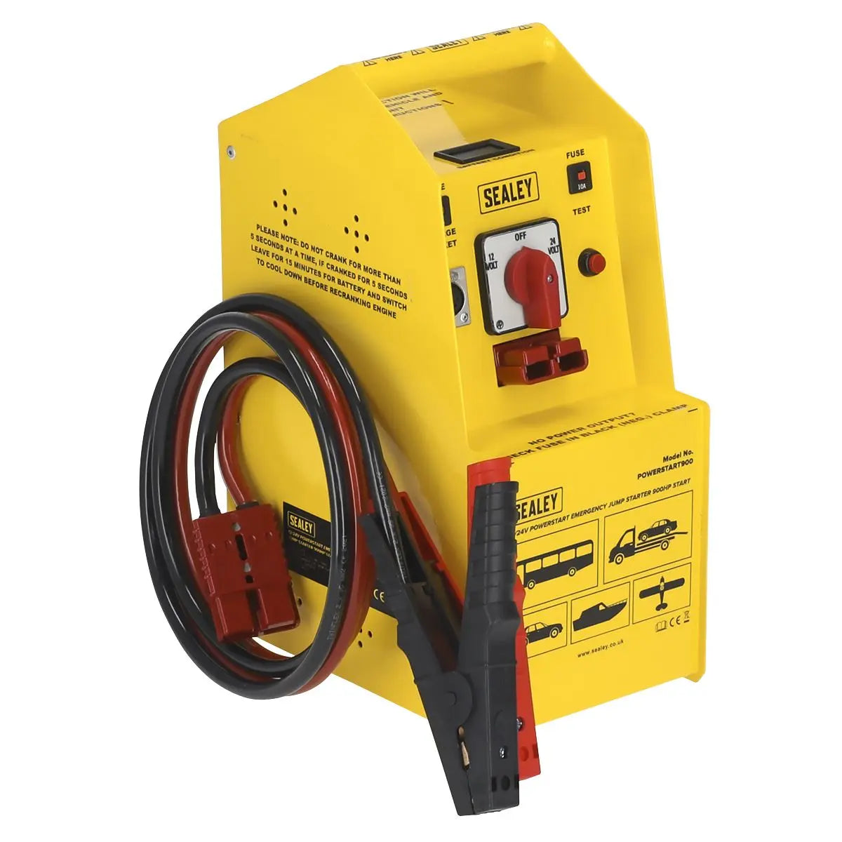 Sealey PowerStart Emergency Jump Starter 900hp Start 12/24V 