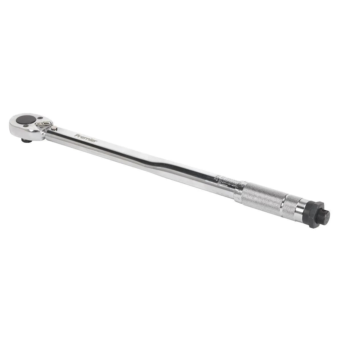 Sealey Premier 1/2" Drive Micrometer Torque Wrench 27-204Nm Reversible Ratchet 