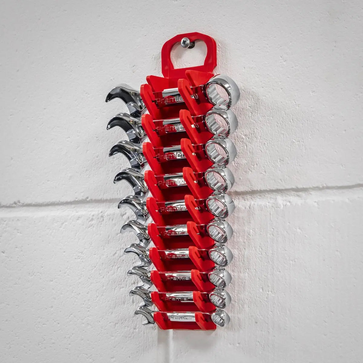 Sealey Premier 10 Spanner Capacity Stubby Spanner Rack Garage Storage Carry Hung 