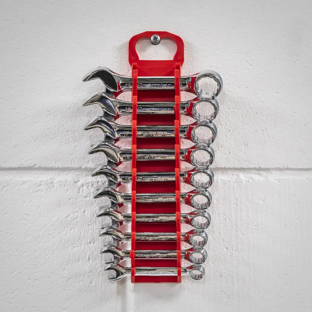 Sealey Premier 10 Spanner Capacity Stubby Spanner Rack Garage Storage Carry Hung 