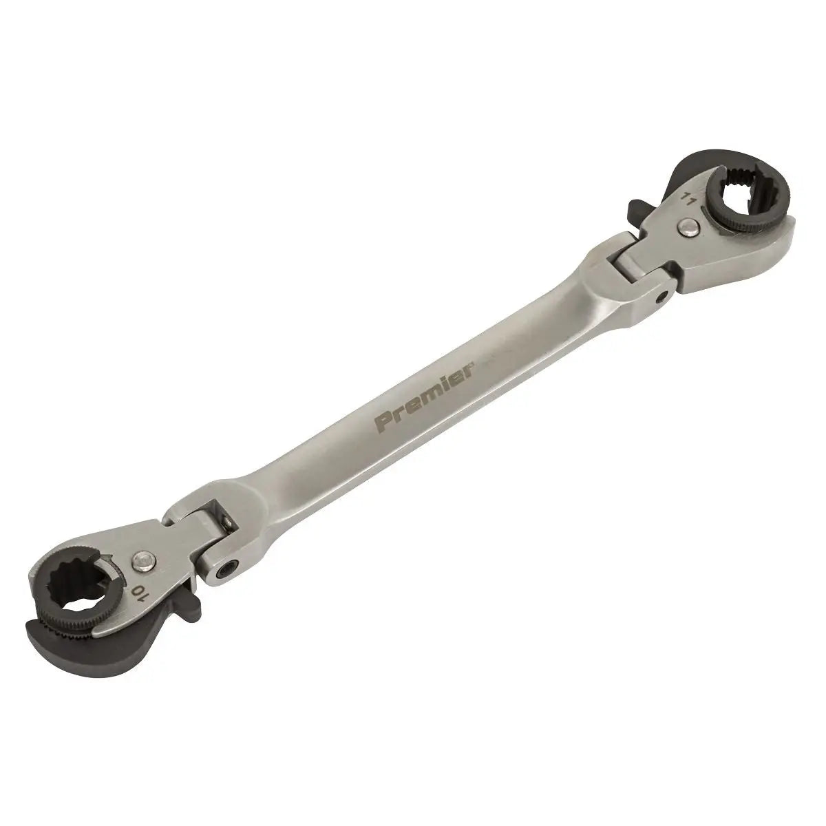 Sealey Premier 10 and 11mm Flexi Head Ratchet Flare Nut Brake Pipe Spanner 