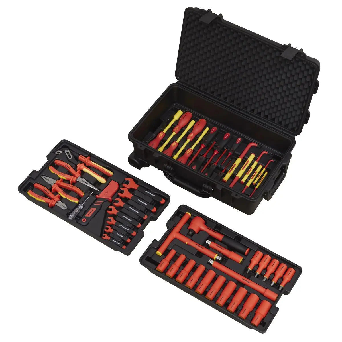Sealey Premier 1000V Insulated Tool Kit 1/2"Sq Drive 49pc 