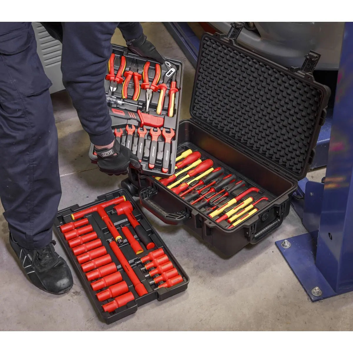Sealey Premier 1000V Insulated Tool Kit 1/2"Sq Drive 49pc 