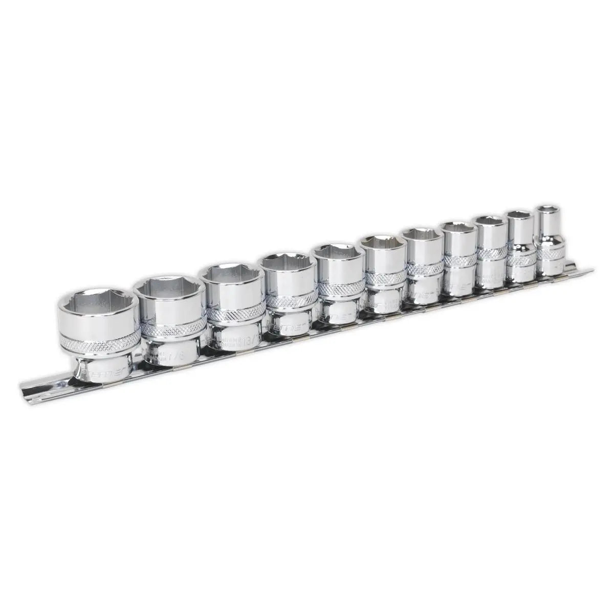 Sealey Premier 11 Piece 3/8" Drive Lock-On Imperial Socket Set 5/16"-15/16 