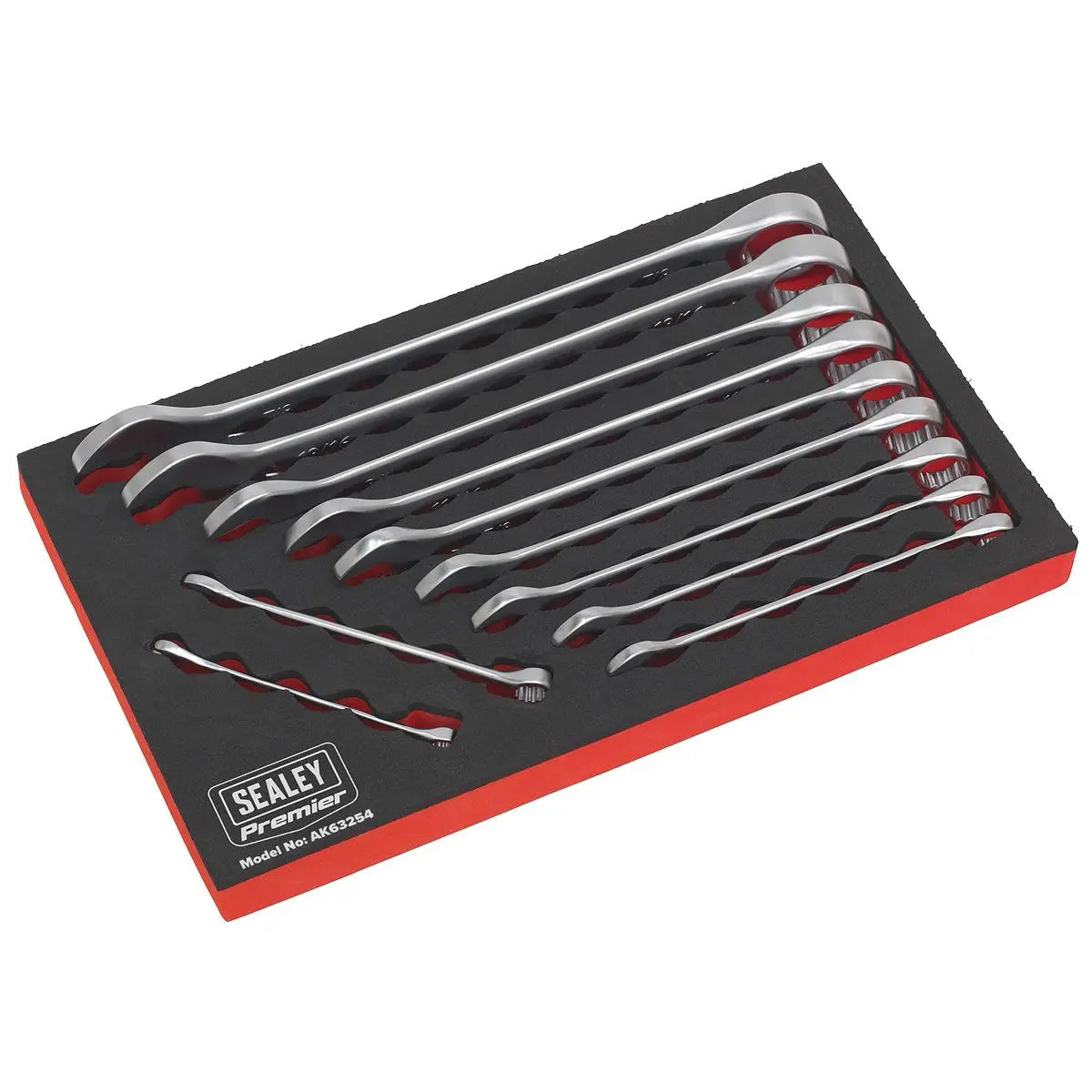 Sealey Premier 11 Piece Cold Stamped Combination Spanner Set Imperial 1/4"-7/8 