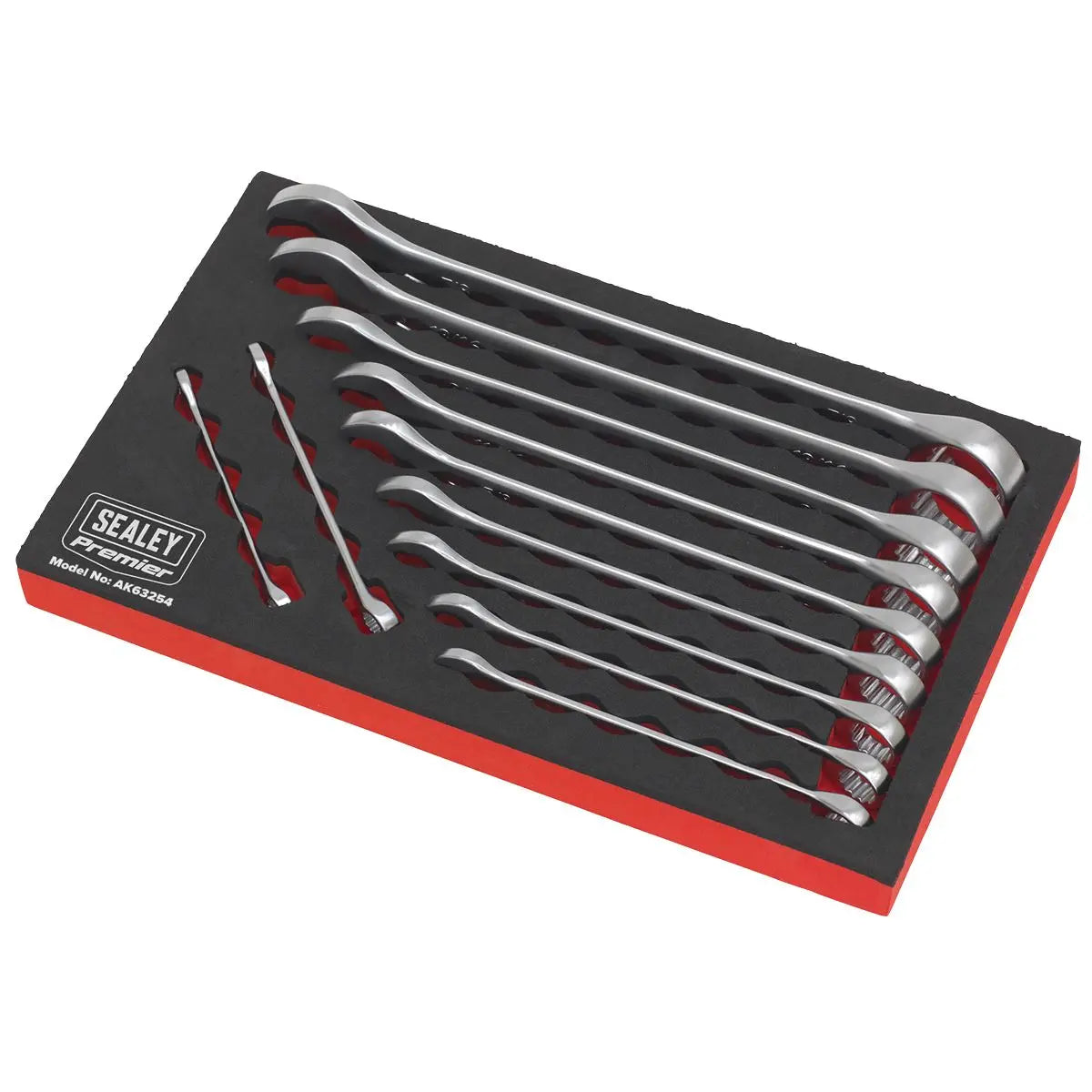 Sealey Premier 11 Piece Cold Stamped Combination Spanner Set Imperial 1/4"-7/8 