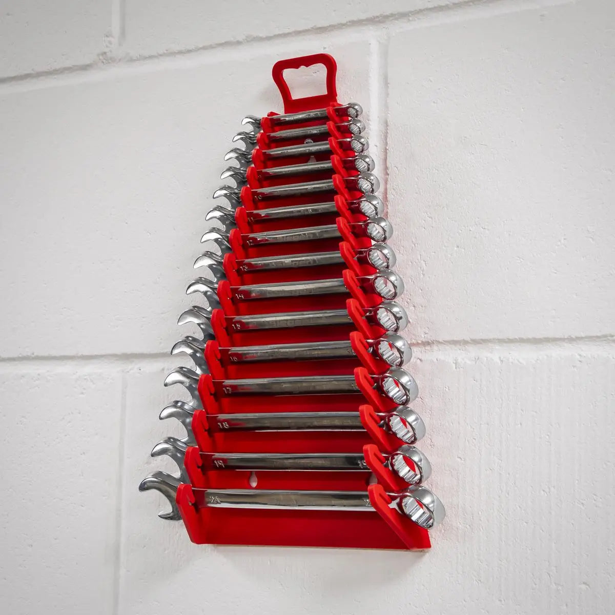 Sealey Premier 15 Capacity Reverse Spanner Rack Non Marking Wall Mounted Storage 