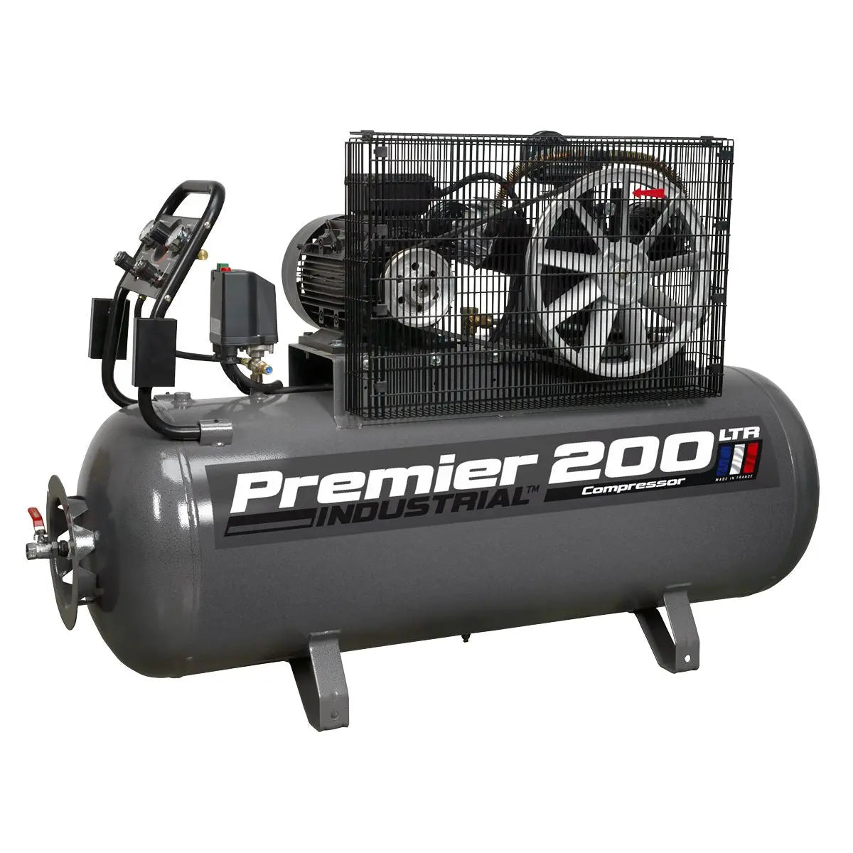 Sealey Premier 200L Belt Drive Air Compressor 5.5hp 3ph 
