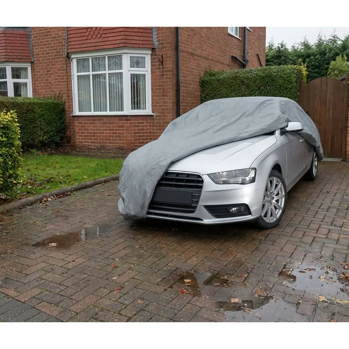 Sealey Premier 3-Layer All-Seasons Car Cover - Large  White Rose Tools