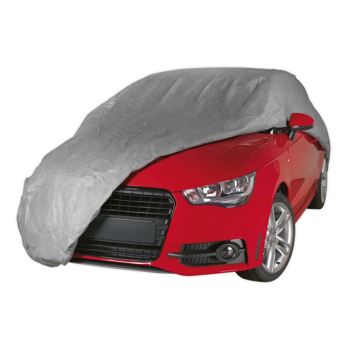 Sealey Premier 3-Layer All-Seasons Car Cover - Medium  White Rose Tools