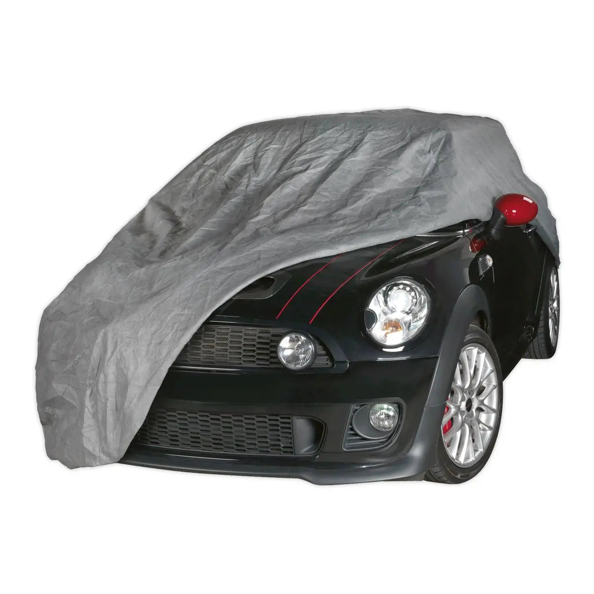 Sealey Premier 3-Layer All-Seasons Car Cover - Small  White Rose Tools
