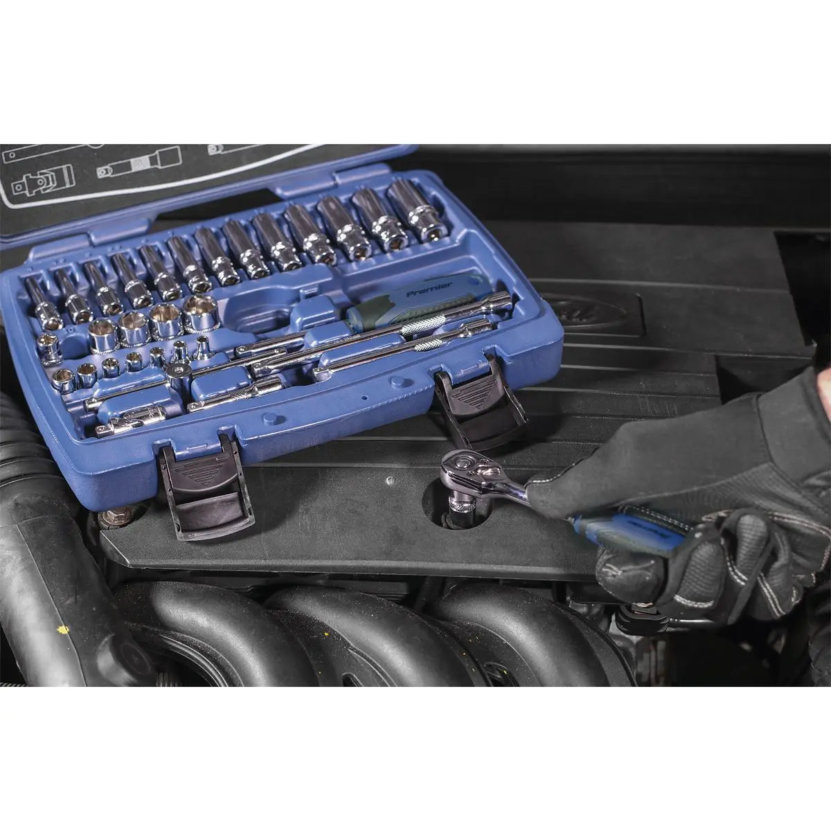 Sealey Premier 33 Piece 1/4" Drive Metric Socket Set 4-14mm 