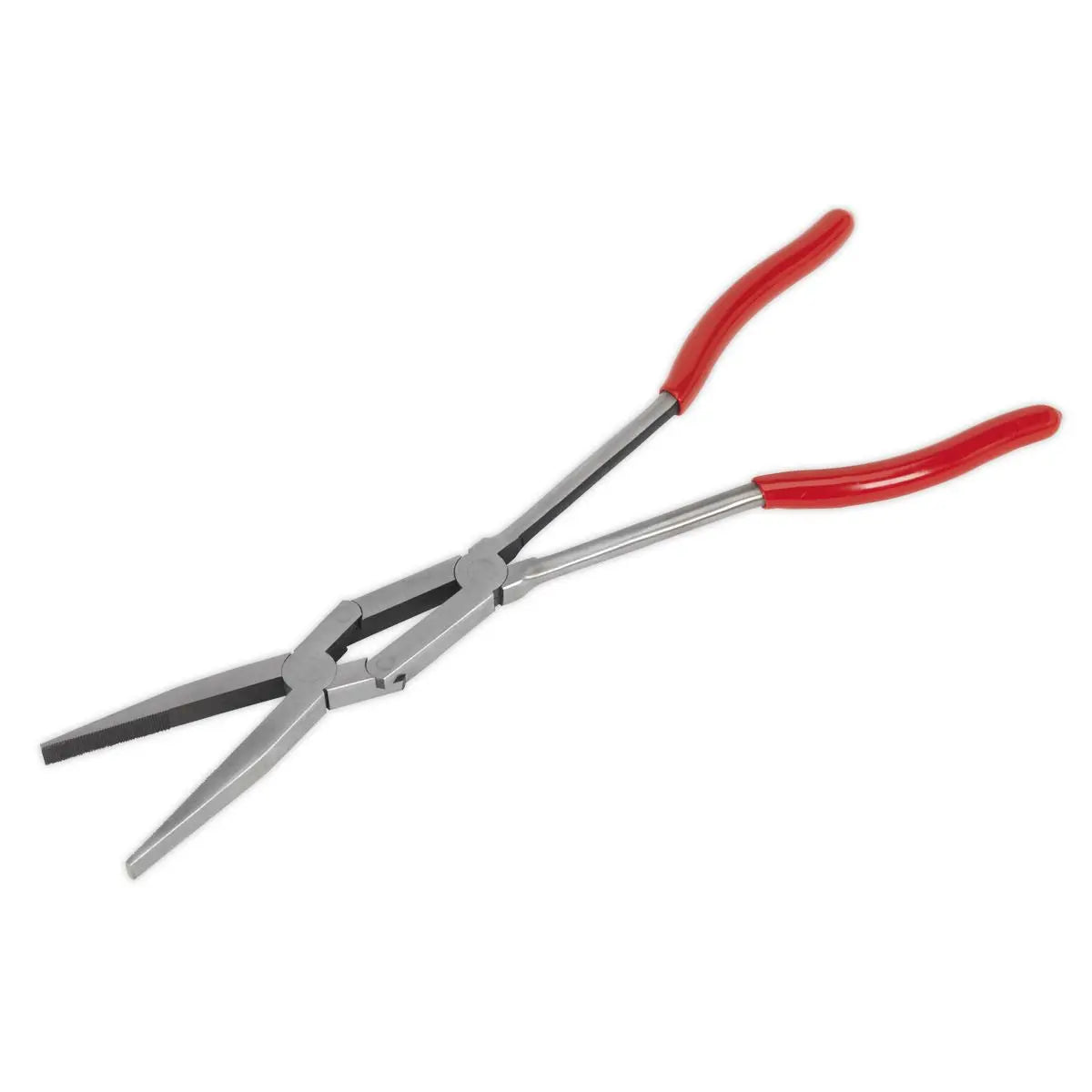 Sealey Premier 335mm Double Joint Long Reach Flat Nose Pliers Engine Bay 