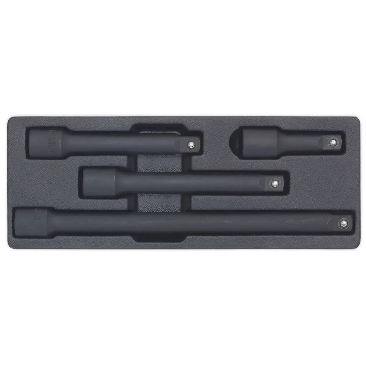 Sealey Premier 4 Piece 1/2" Drive Impact Extension Bar Set Socket 75-250mm Length 