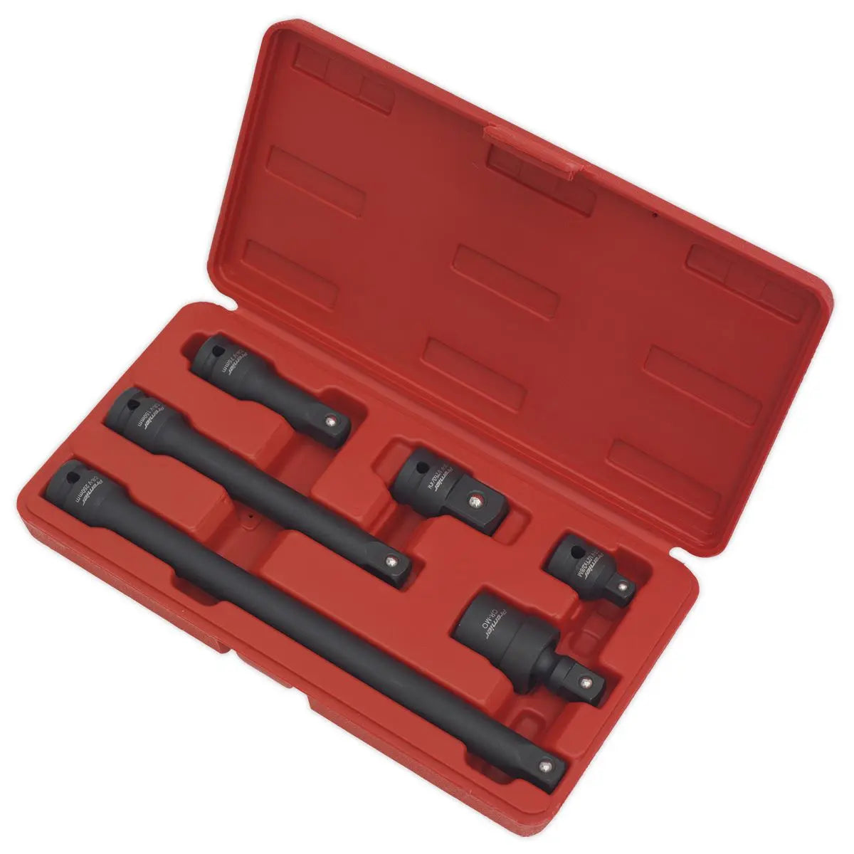 Sealey Premier 6 Piece 1/2" Drive Impact Adaptor & Extension Bar Set Socket 