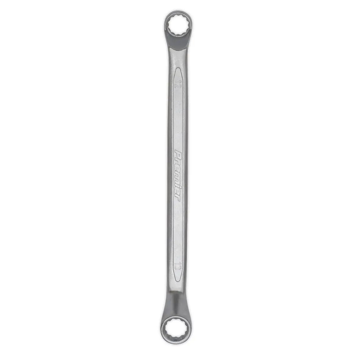 Sealey Premier 8 Piece Cold Stamped Offset Double End Ring Spanner Set Metric 