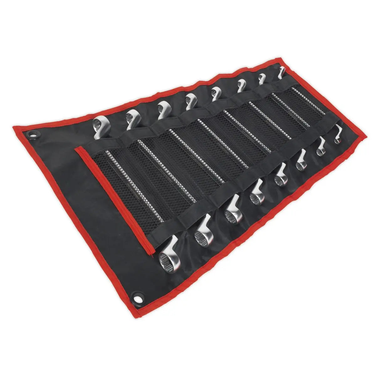 Sealey Premier 8 Piece Offset Double End Ring Spanner Set Deep WallDrive Rings 