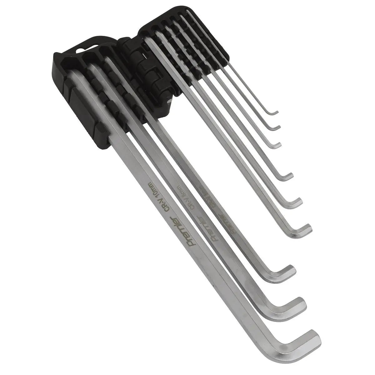 Sealey Premier 9 Piece Extra Long Stubby Element Hex Key Set 1.5-10mm Safe Storage 