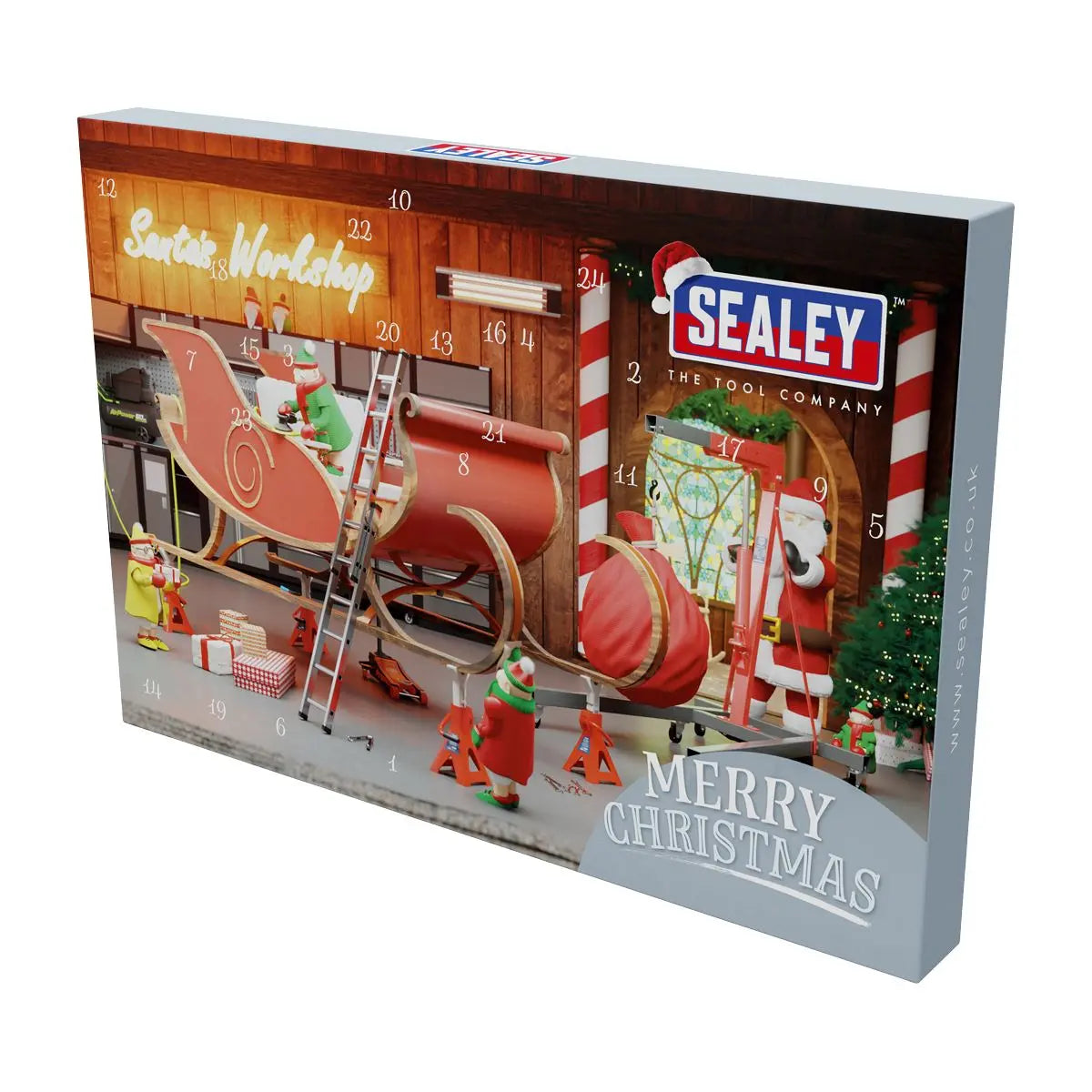 Sealey Premier Advent Calendar Tool Kit 40pc  White Rose Tools