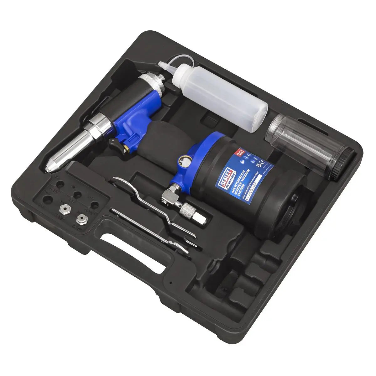 Sealey Premier Air/Hydraulic Riveter Heavy-Duty Vacuum System 