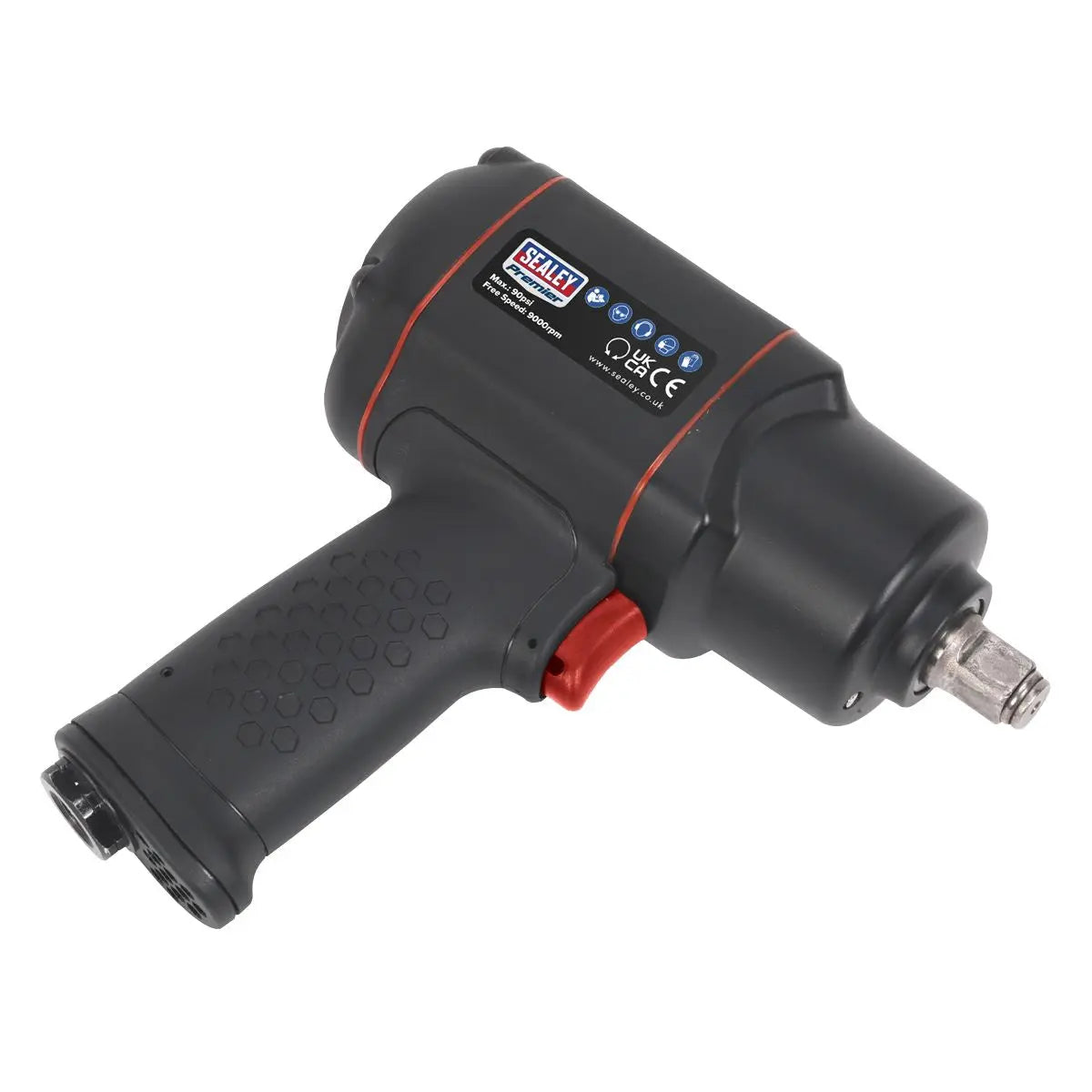 Sealey Premier Air Impact Wrench 1/2"Sq Drive - Twin Hammer 