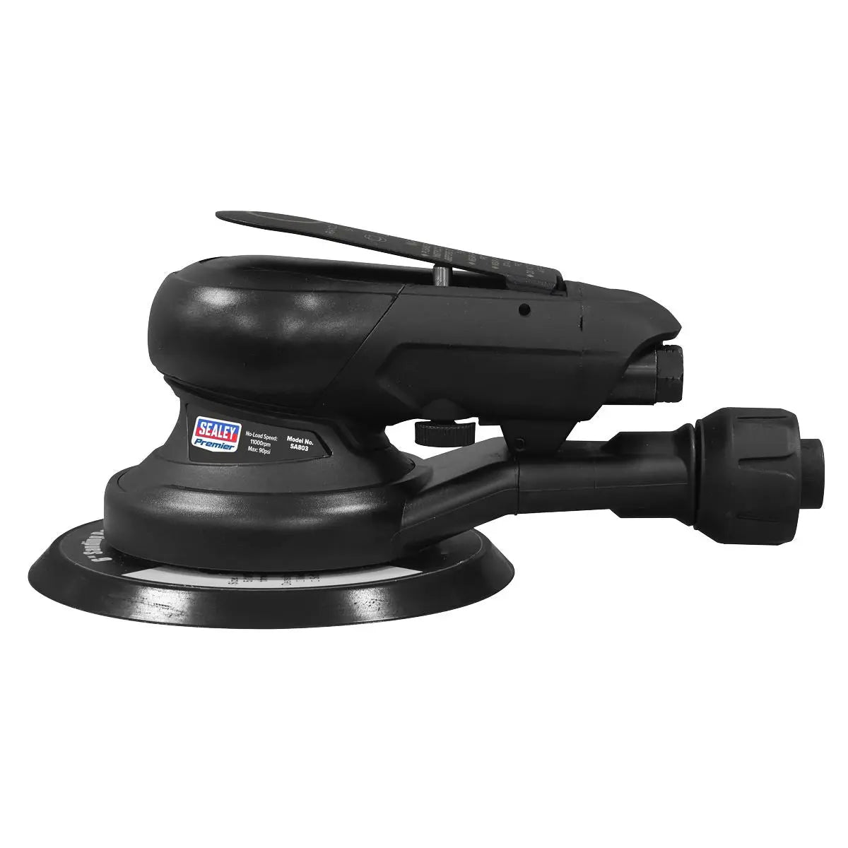 Sealey Premier Air Palm Orbital Sander 6" Ø150mm Dust-Free  White Rose Tools