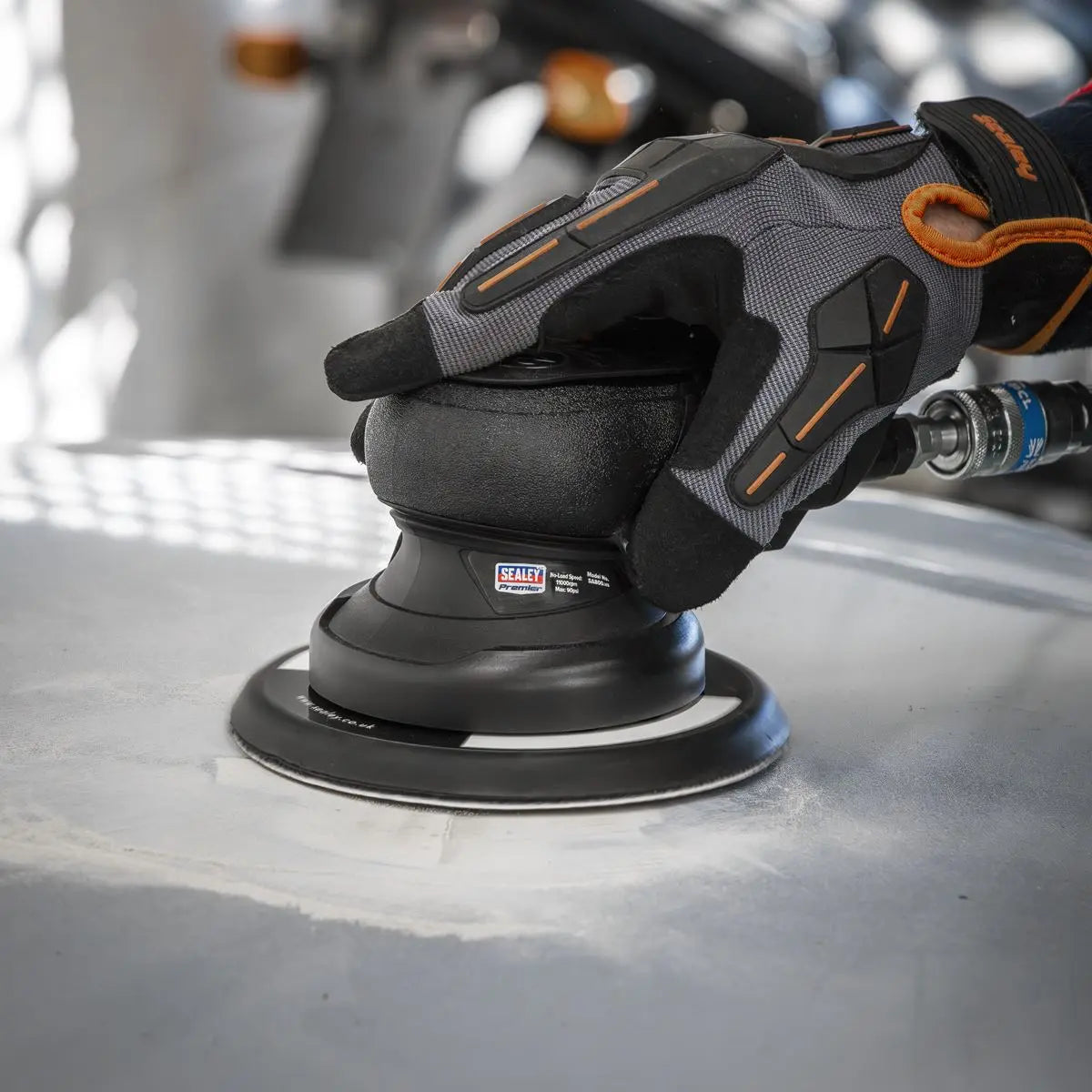 Sealey Premier Air Palm Orbital Sander Ø150mm 