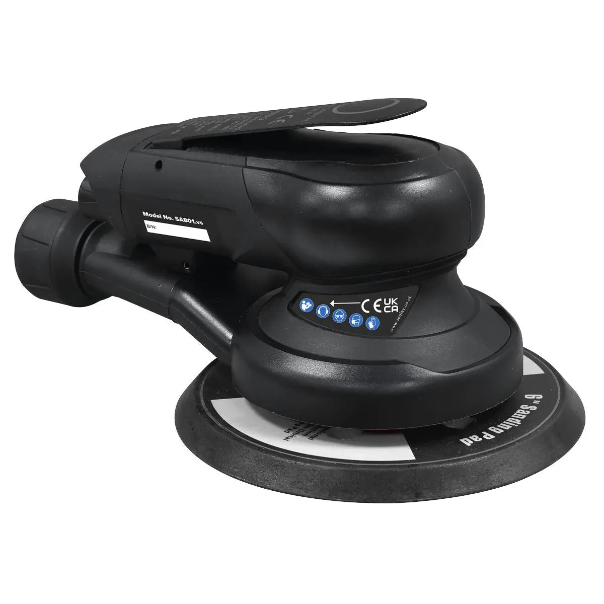 Sealey Premier Air Palm Orbital Sander Ø150mm Dust-Free 