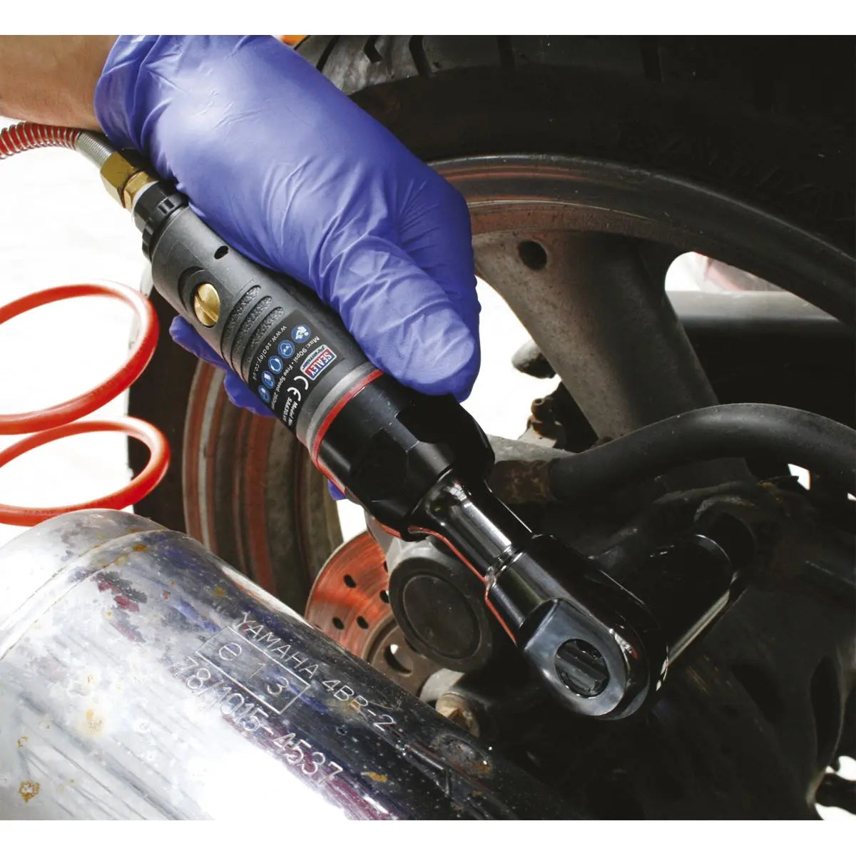 Sealey Premier Air Ratchet Wrench Compact 1/4"Sq Drive Premier 