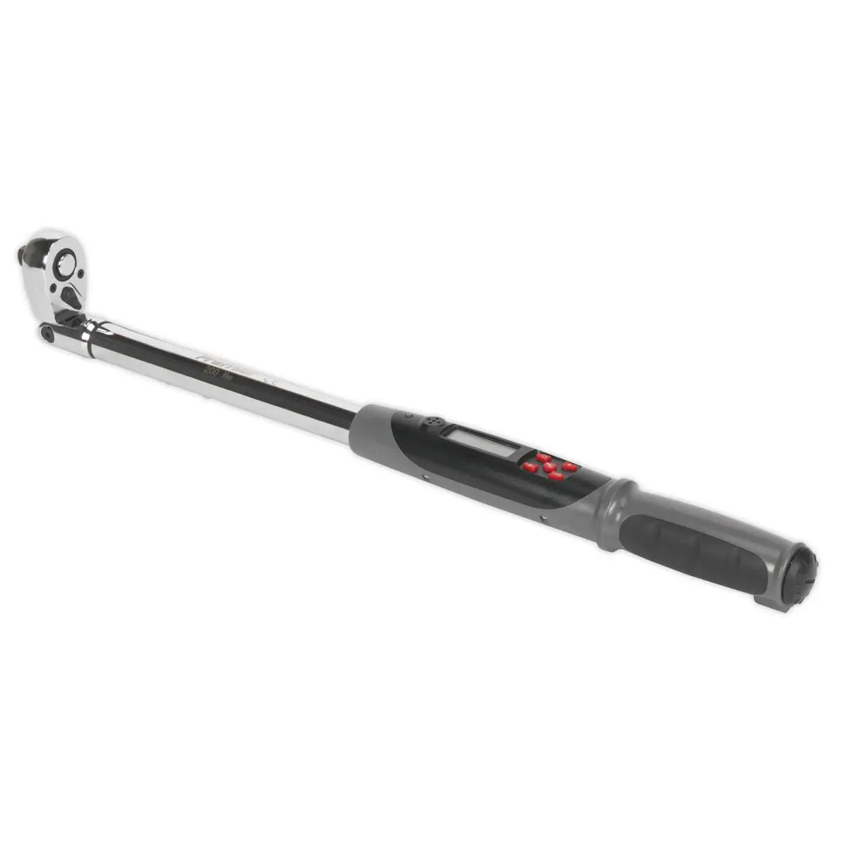 Sealey Premier Angle Torque Wrench Flexi-Head Digital 1/2"Sq Drive 20-200Nm(14.7-147.5lb.ft) 